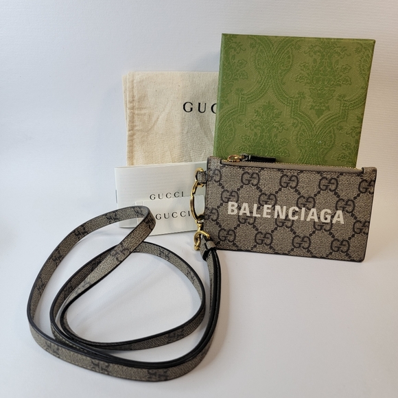 Gucci Handbags - NWOT GUCCI x BALENCIAGA The Project Hacker Card Case with Strap